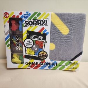 Hasbro Sorry! Game Blanket Set
